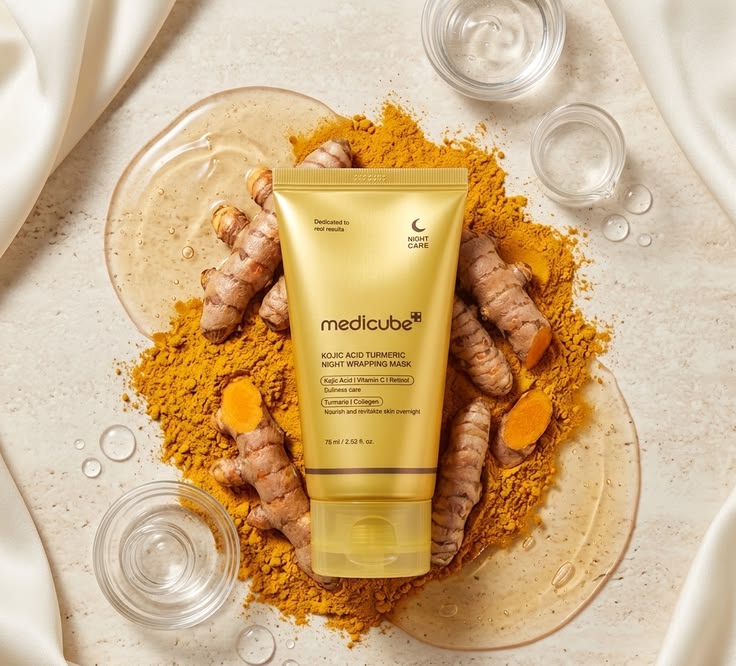 Medicube Kojic Acid Turmeric Overnight Wrapping Peel Off Mask