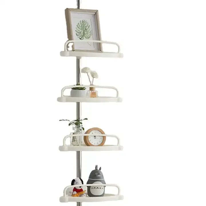 4 Tier Adjustable Shelf Organiser Corner Rack