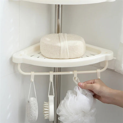 4 Tier Adjustable Shelf Organiser Corner Rack