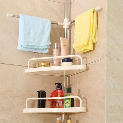 4 Tier Adjustable Shelf Organiser Corner Rack